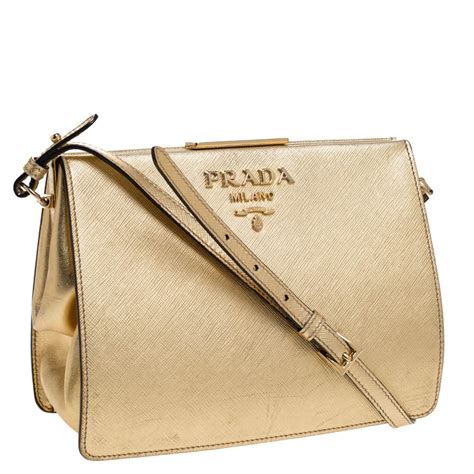 prada gold shoulder bag|authentic prada saffiano bag.